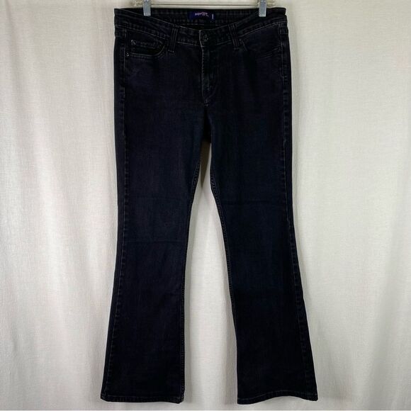 Levi's Jeans Women’s 13M Black Y2K 518 Superlow Bootcut Flare Denim 5 Pockets - Picture 2 of 10